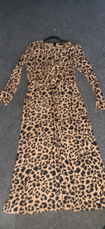 leopard print jumpsuit size 16